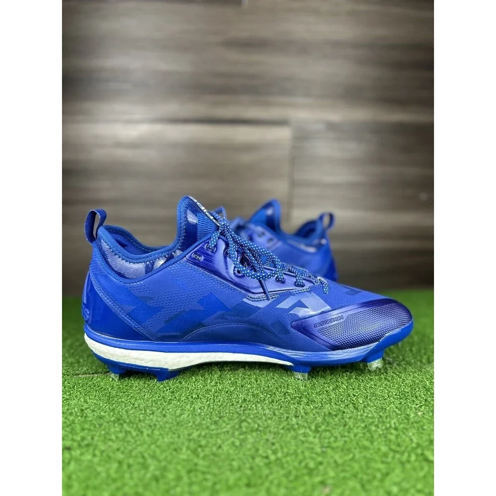 NEW Adidas Energy Boost Icon‎ 2 Baseball Cleats Blue White B72825 Men’s 12.5